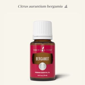 Young Living Bergamot Essential Oil - Black and White Label
